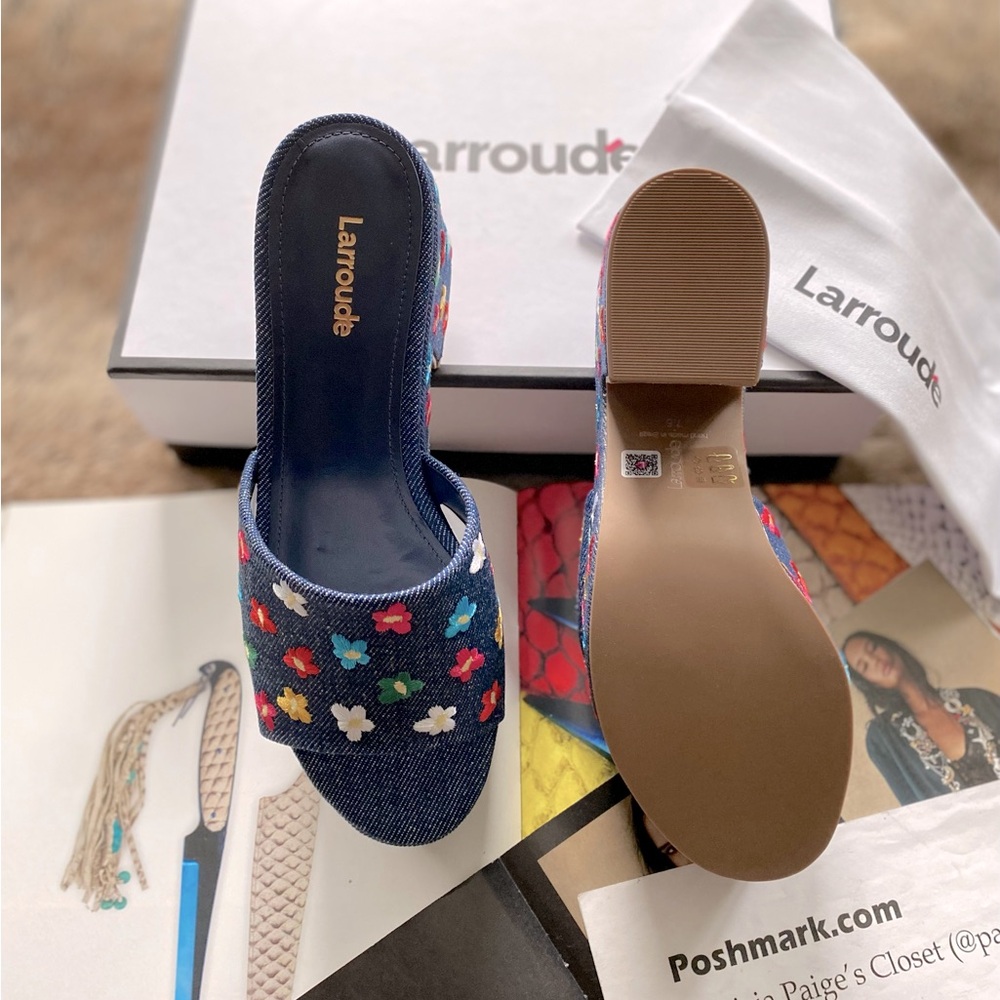 Anthropologie x Larroudé Miso Platform Sandal - Picture 8 of 13
